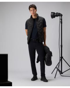 Gilet con trapunta a zig-zag