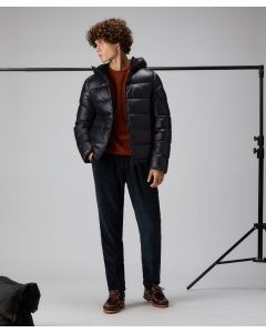 Piumino in nylon lucido