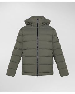 Piumino in nylon leggero con cappuccio