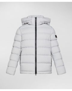 Piumino in nylon leggero con cappuccio