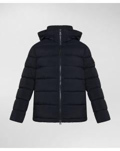 Piumino in nylon leggero con cappuccio