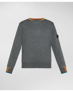 Maglia in lana e poliestere con dettagli colorati