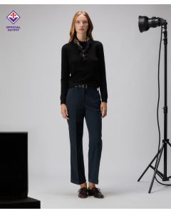 Pantaloni in gabardina stretch