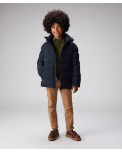 Piumino in nylon leggero con cappuccio